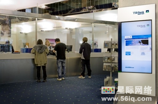 评论:看数字标牌在银行、金融机构的作用和发展,信息显示系统,多媒体信息发布系统,数字告示,数字标牌,digital signage