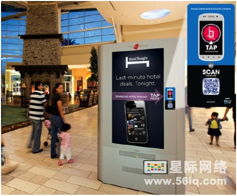 纽约Adspace140多家商场数字标牌应用NFC交互,信息显示系统,多媒体信息发布系统,字标牌,数字告示,digital signage