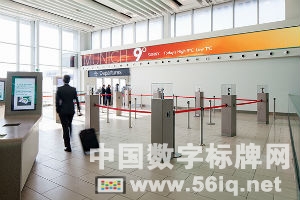 伦敦城市机场为商务旅客提供数字化服务 ,多媒体信息发布系统,数字标牌,数字告示,digital signage