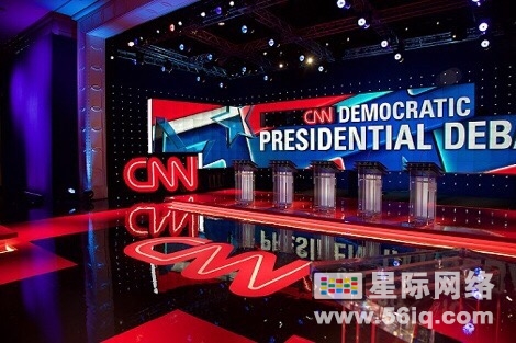数字视频墙入主CNN参与直播民主党总统候选人辩论,多媒体信息发布系统,数字标牌,数字告示，digital signage