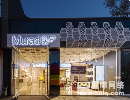 数字化皮肤护理旗舰店落户洛杉矶,多媒体信息发布系统,数字标牌,数字告示，digital signage