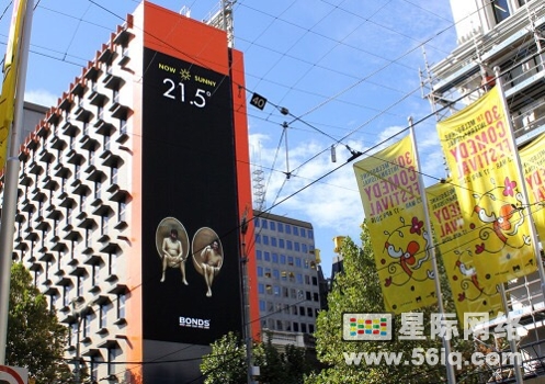 跟着温度一起变的户外数字标牌广告,多媒体信息发布系统,数字标牌,数字告示,digital signage
